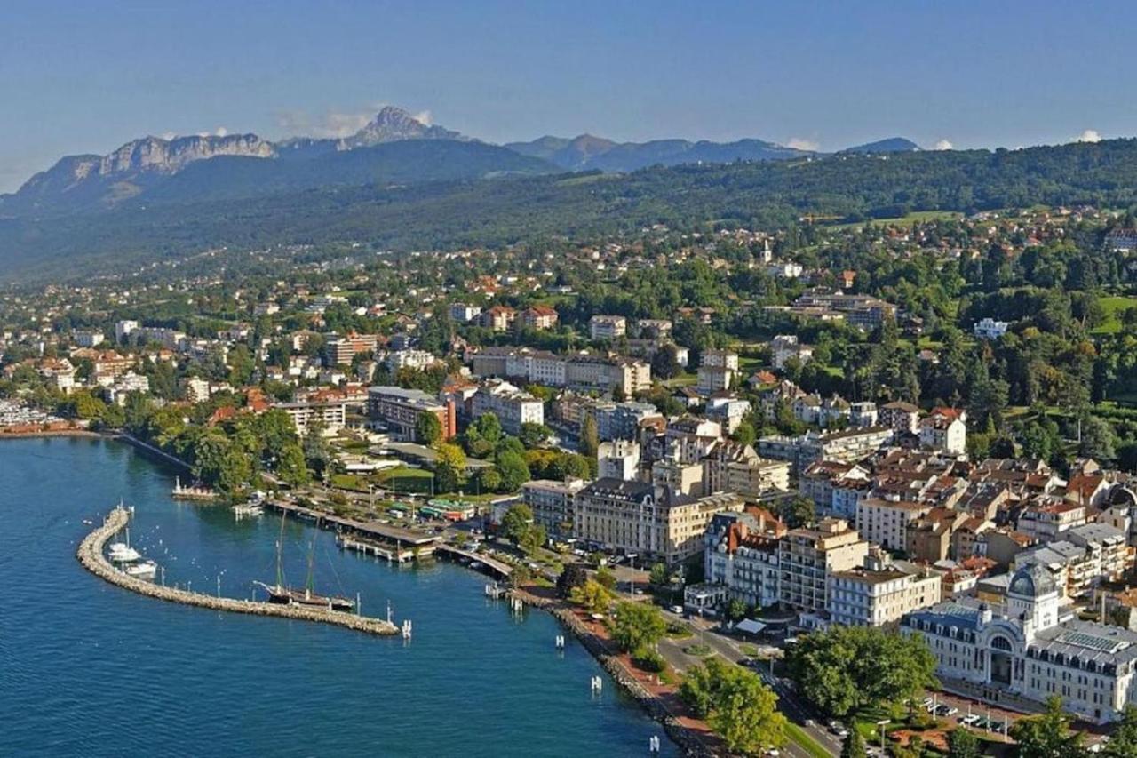 Appartement Hyper Centre Evian - Cote Theatre المظهر الخارجي الصورة